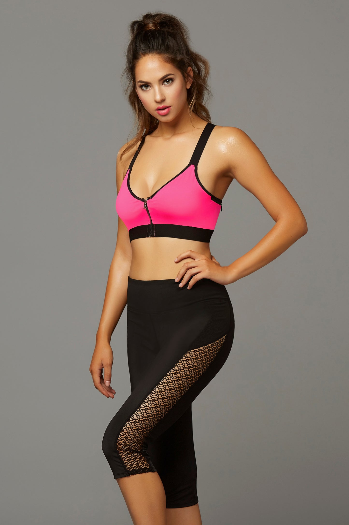 Strike Earn It Sports Bra - Extra Large - Hot Pink