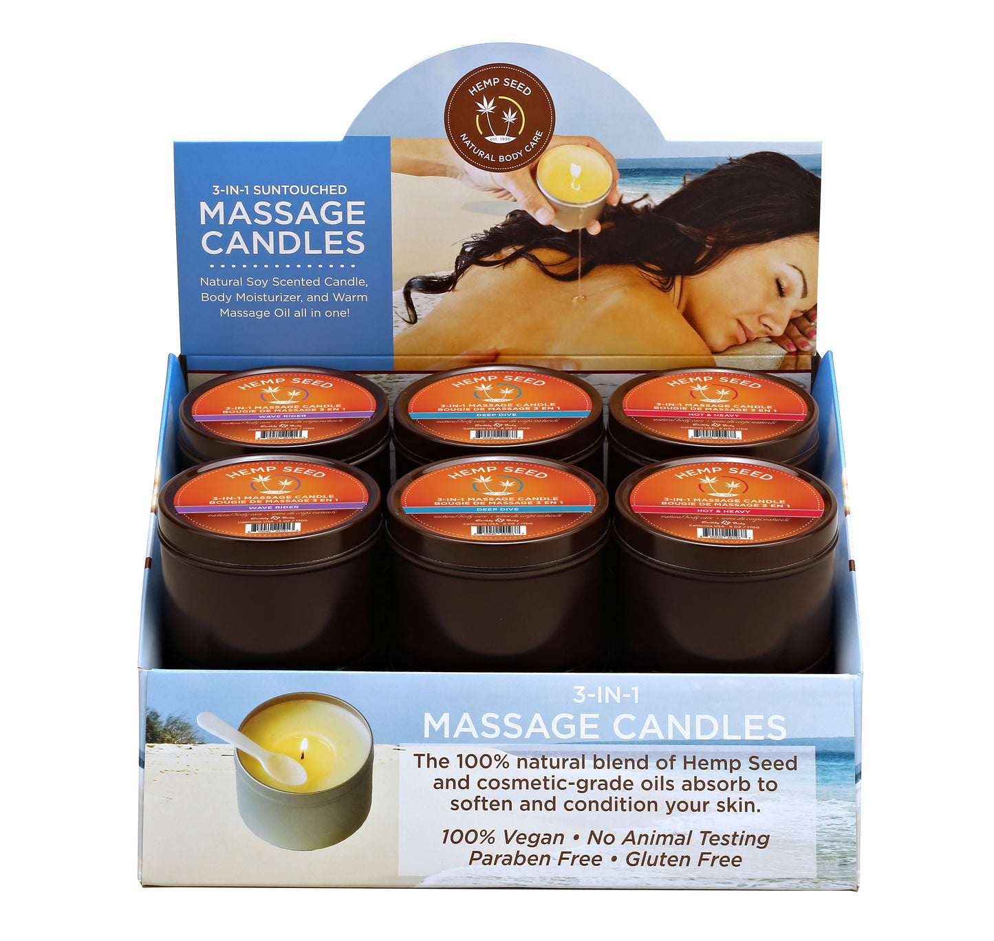 "Pre Pack - 12pc Summer Candle Display - 6oz - With Tester EB-HSCS021D"
