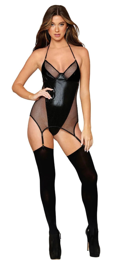 Garter Slip Teddy One Size Black – Los Angeles Lingerie Exclusive