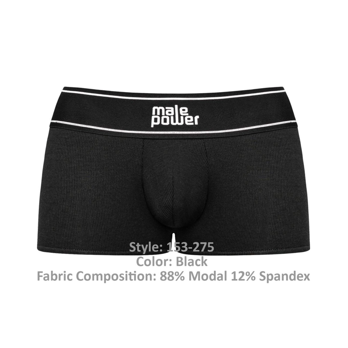 Modal Rib Pouch Short - Small - Black