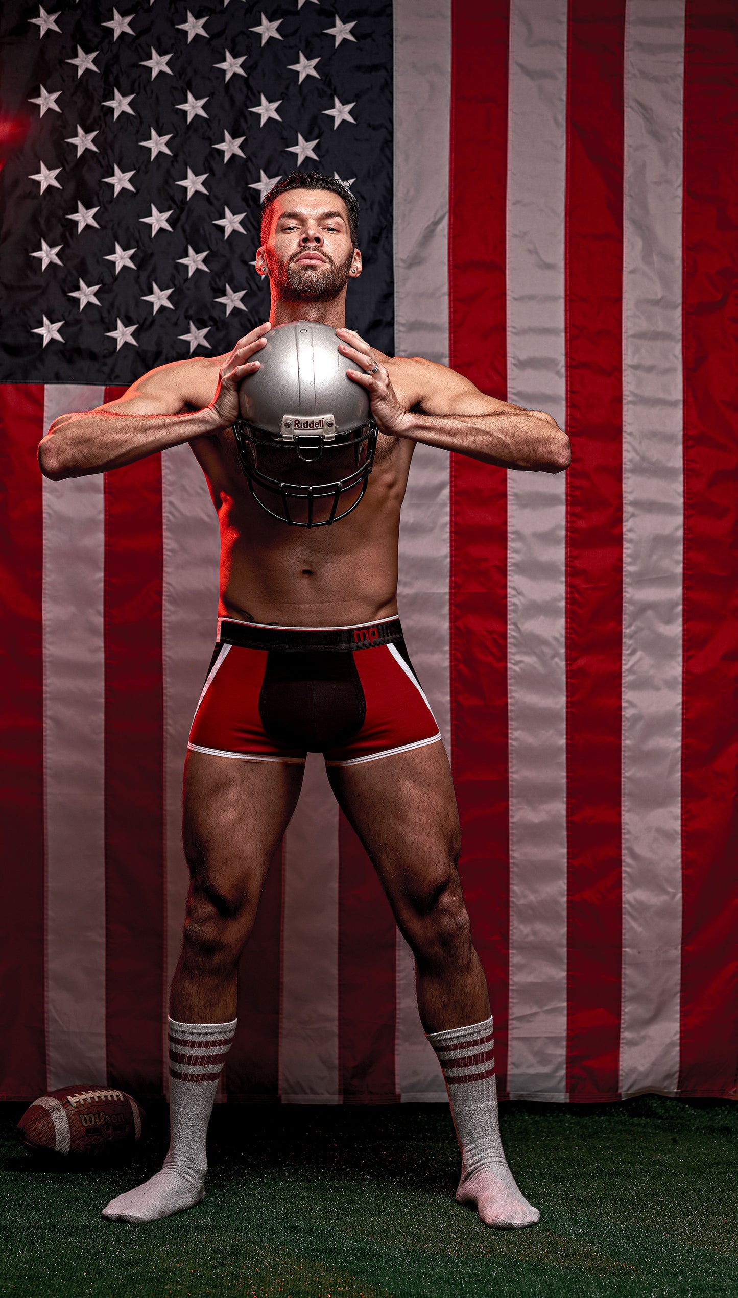 Retro Sport Panel Short - Medium - Black/ Red