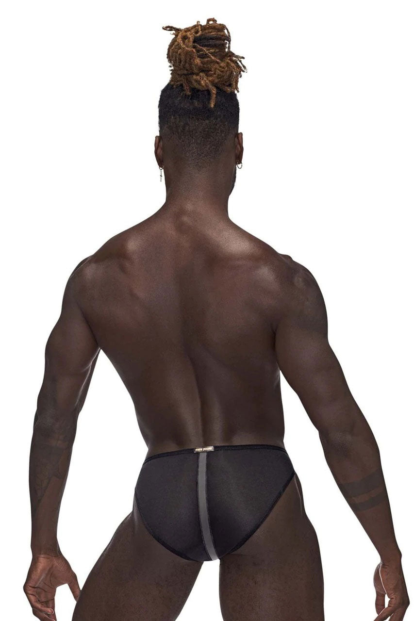 Landing Strip Bikini Brief - Small - Black