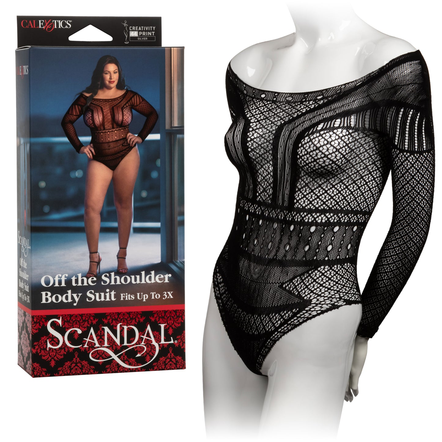 Scandal Plus Size Off the Shoulder Body Suit - Plus Size - Black