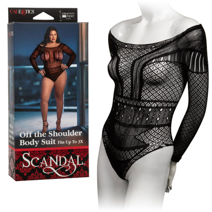 Scandal Plus Size Off the Shoulder Body Suit - Plus Size - Black