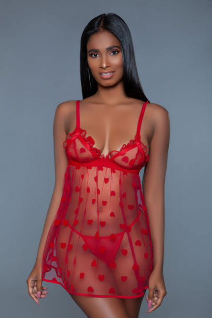 "Valentina Slip - Medium - Red BW-2032-M"