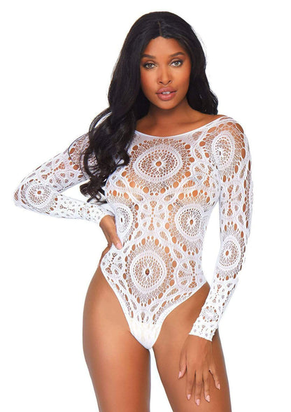 "Thong Back Teddy - White - S/m LA-89161WHTSM"