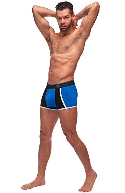 Retro Sport Panel Short - Large - Blue/ Black