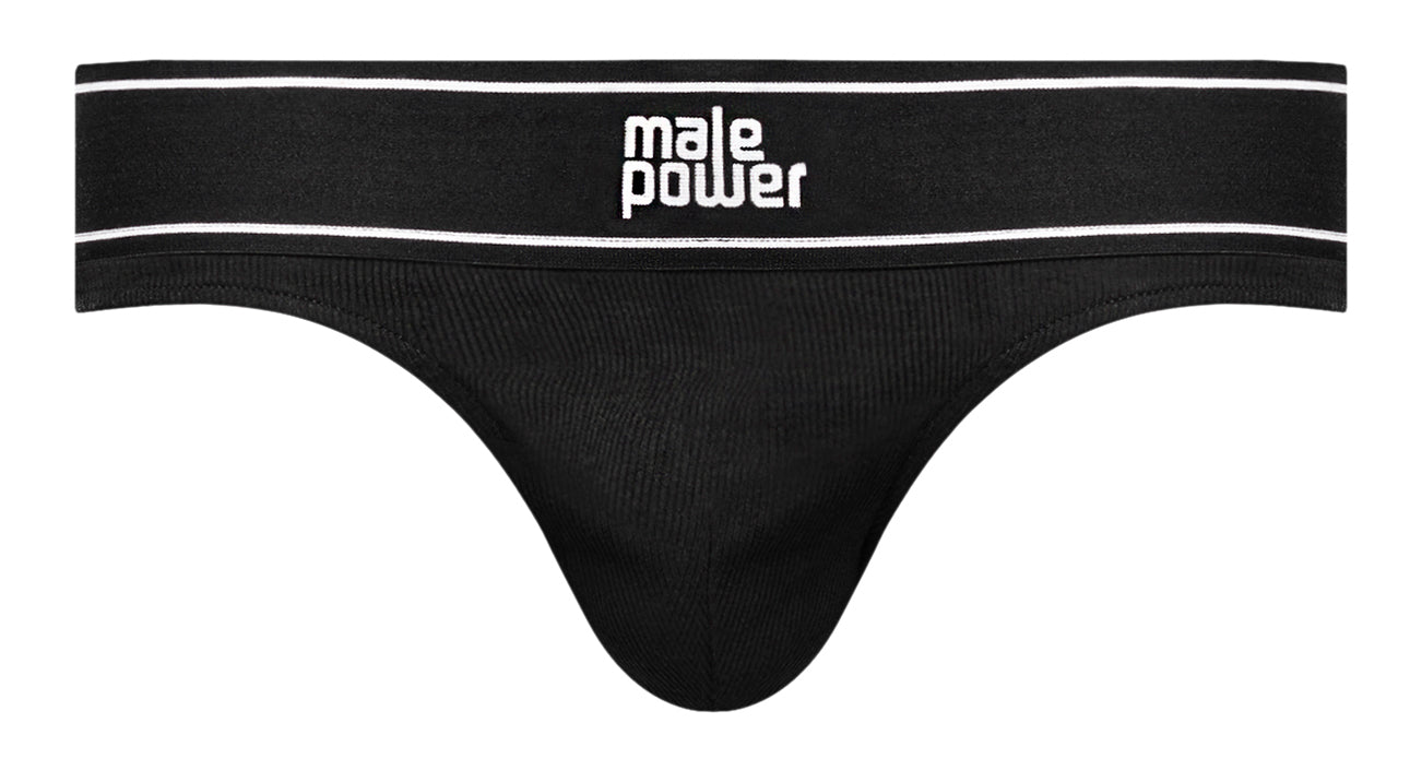 Modal Rib Bong Thong - Small - Black