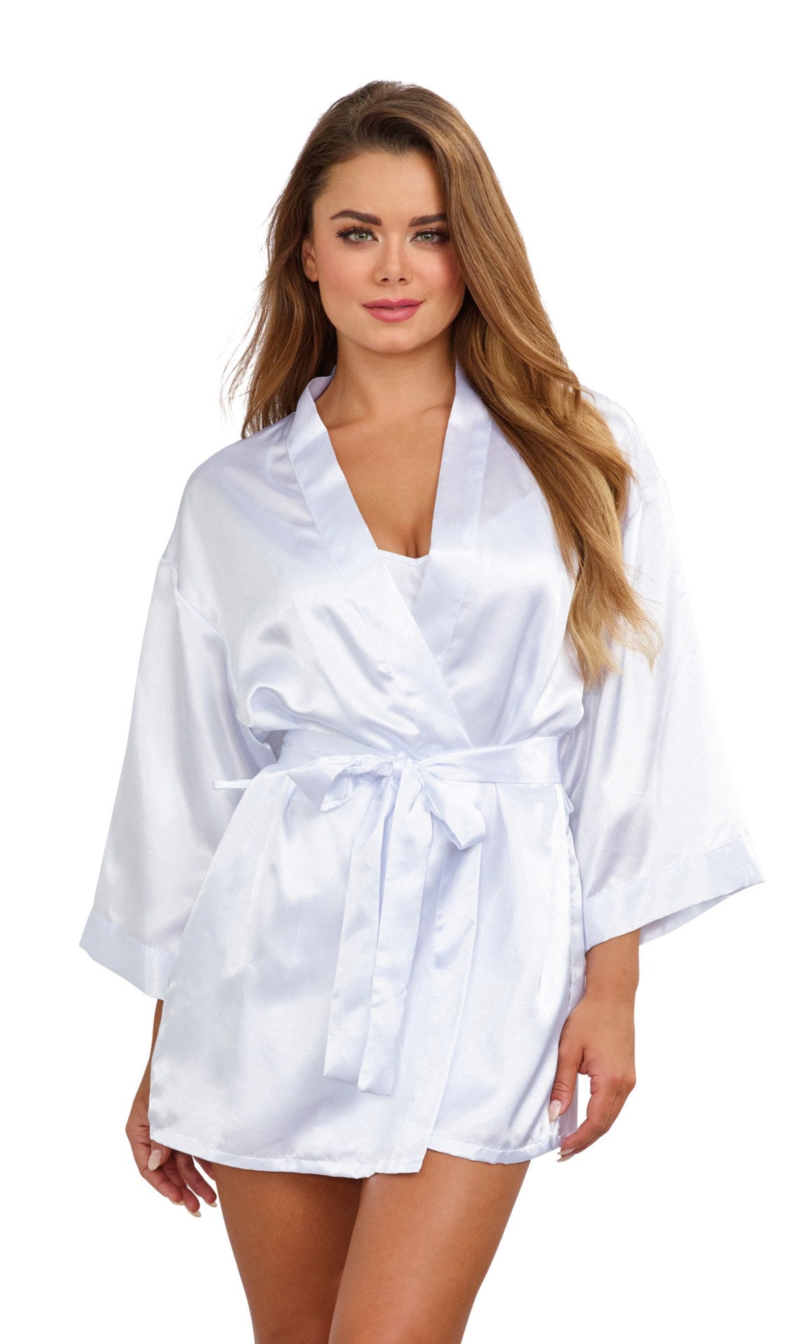 "Robe, Chemise, Padded Hanger - Medium - White DG-3717WHTM"