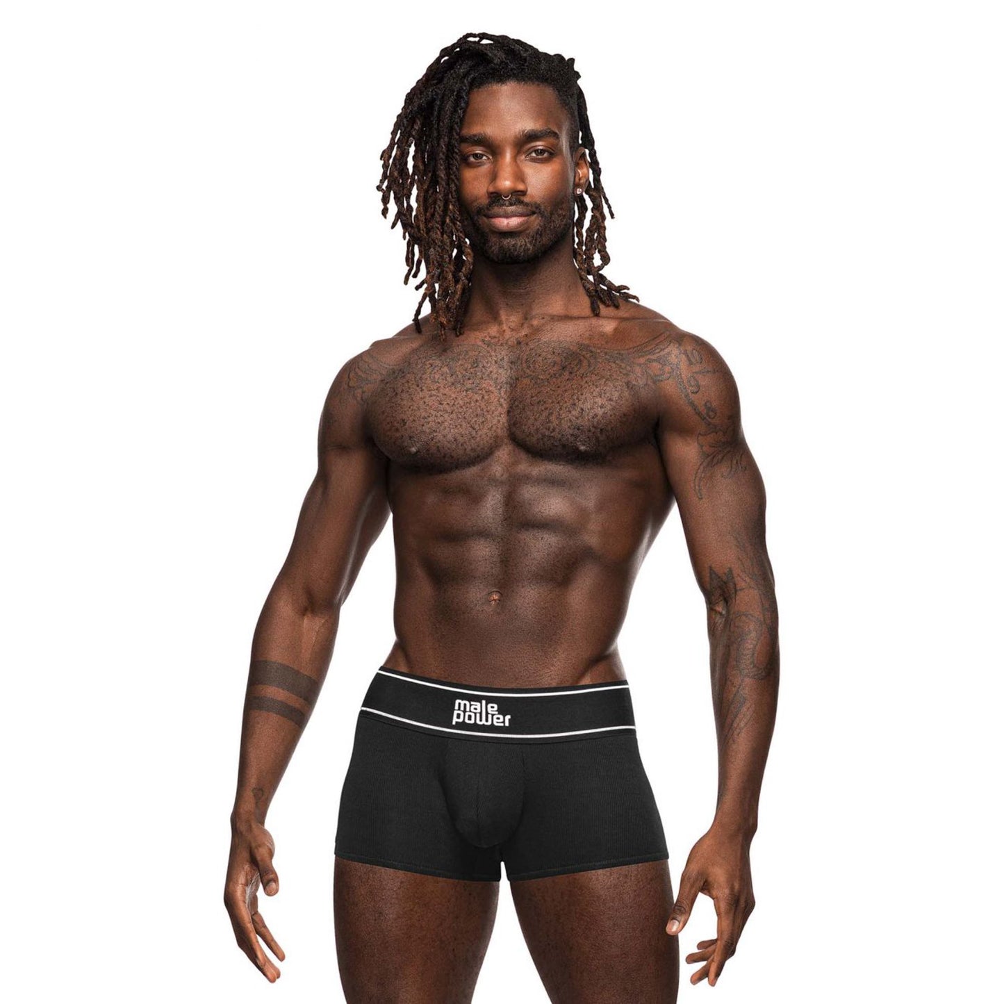 "Modal Rib Pouch Short - Large - Black MP-153275BKLG"