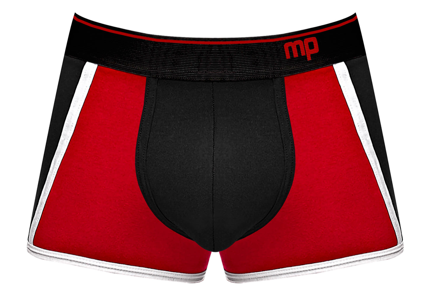 "Retro Sport Panel Short - Large - Black/ Red MP-155265BRLG"