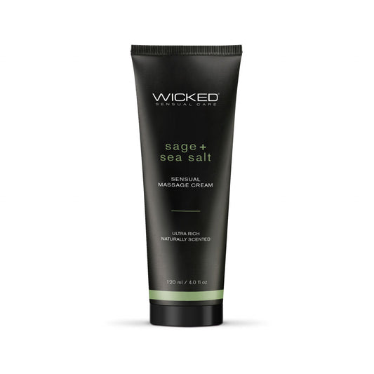 "Sage and Sea Salt - Scented Sensual Massage Cream - 4 Oz WS-90924"