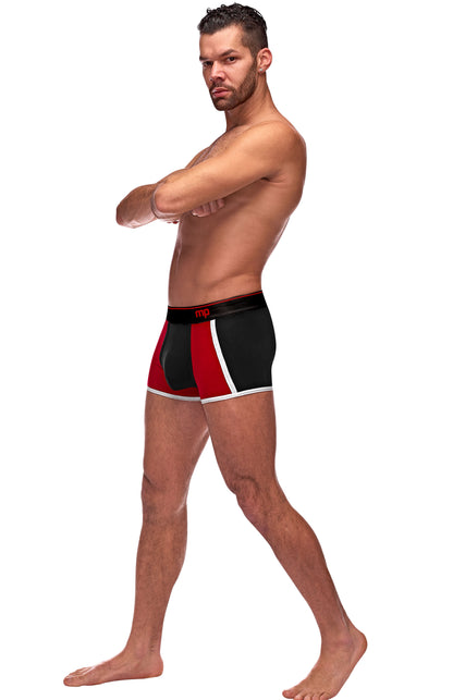 Retro Sport Panel Short - Large - Black/ Red