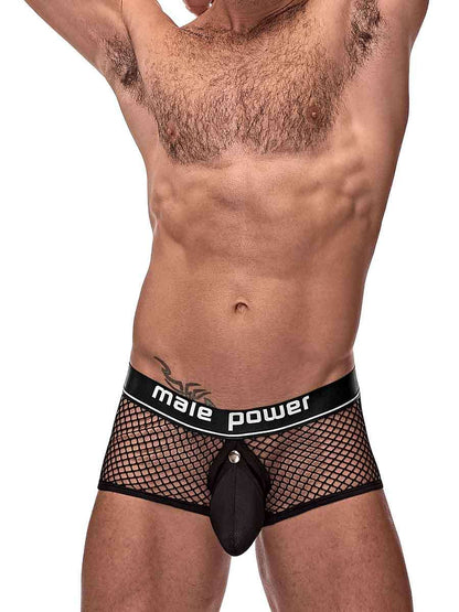 Cock Pit Net Mini Cock Ring Short - Medium Black