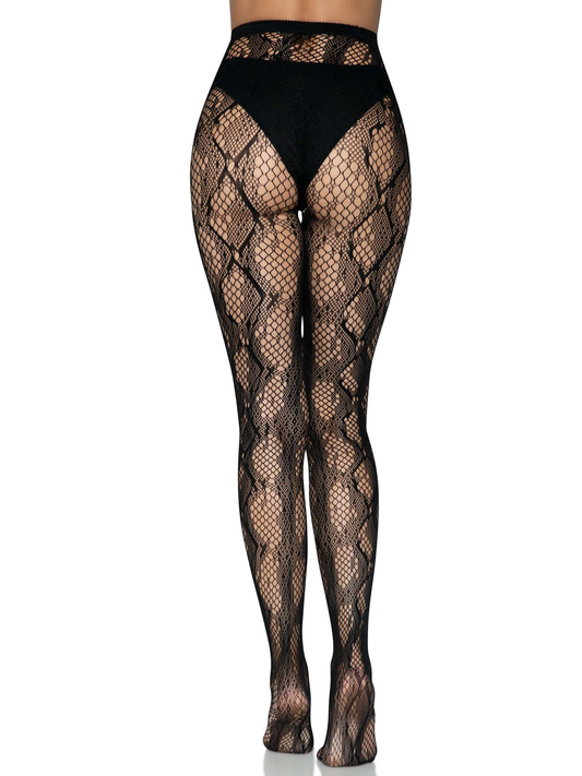 Python Net Tights - One Size - Black
