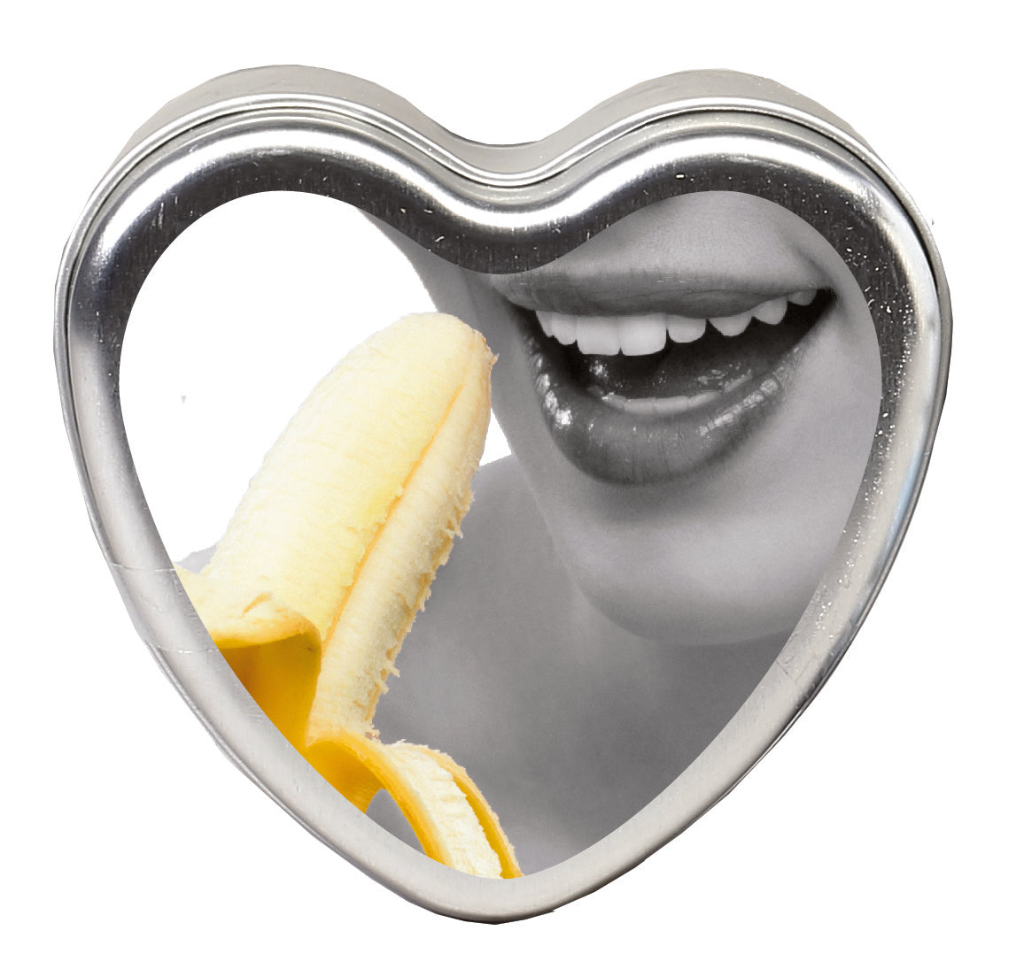 "Edible Heart Candle - Banana - 4 Oz. EB-HSCK010"