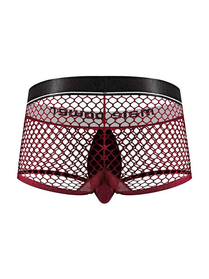 Cock Pit Net Mini Cock Ring Short - Medium -  Burgundy