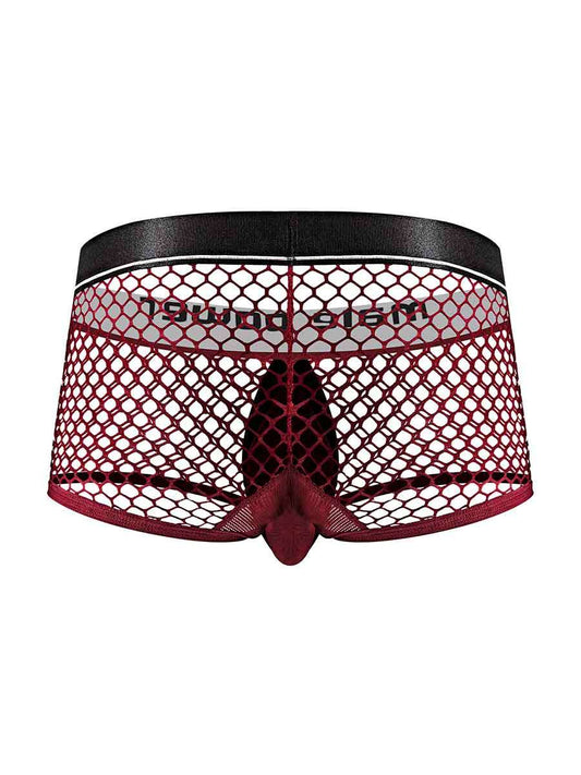 Cock Pit Net Mini Cock Ring Short - Medium -  Burgundy