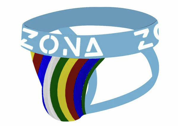 "Neon Rainbow Jockstrap - Large HS002A-L"