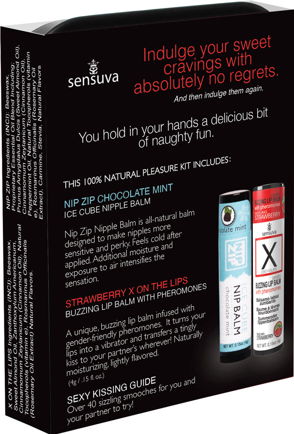 Lips and Nips Pleasure Kit Chocolate-Strawberry