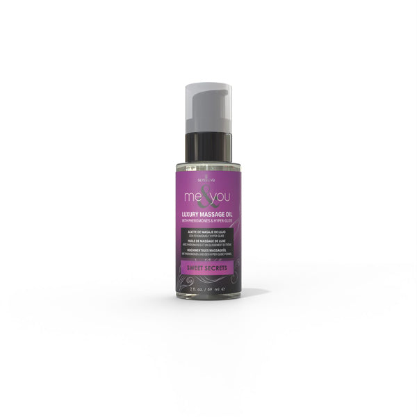 "Me and You Massage Oil Sweet Secrets 2oz Pheromone Infused SEN-VL441"