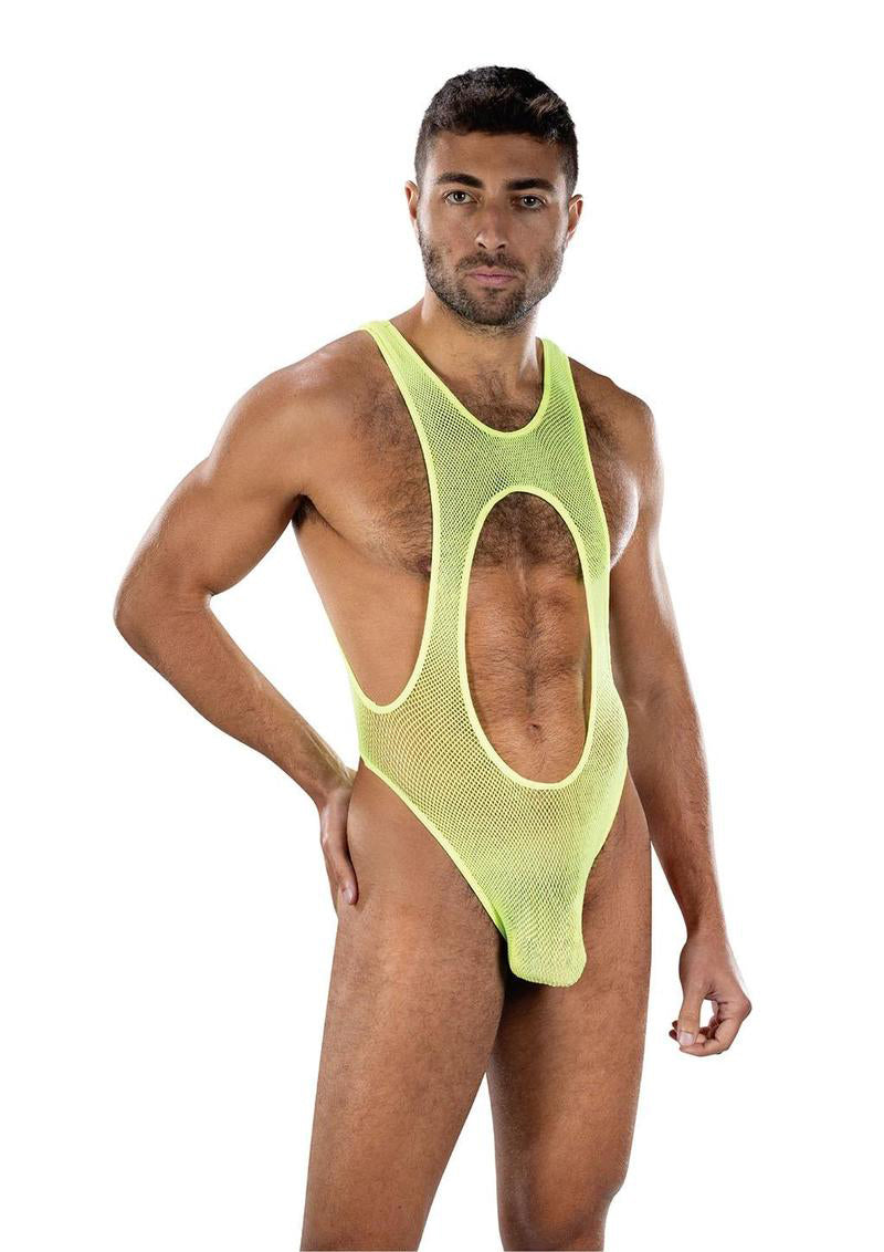 "Envy Bare Sunshine Mesh Singlet Os - Yellow EV-BLE330NYOS"