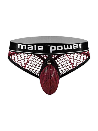 "Cock Pit Nte Cock Ring Thong - L/ XL - Burgundy MP-410260BNLX"