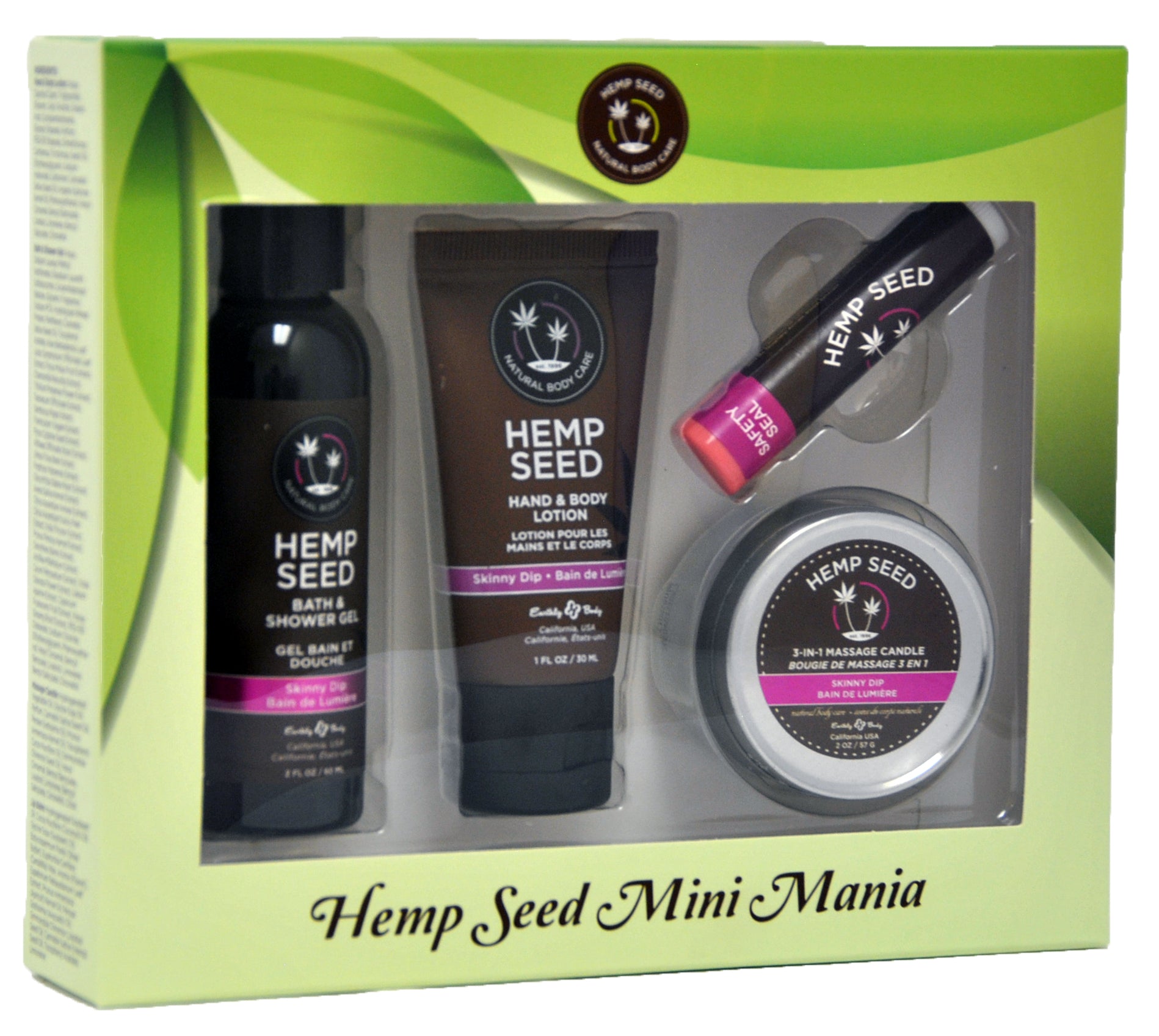 "Hemp Seed Mini Mania Travel Set - Skinny Dip EB-HSMM021"