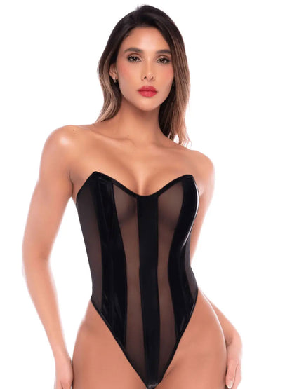 "Bodysuit Liquid Black Large/extra Large GE-2828BLKLXL"