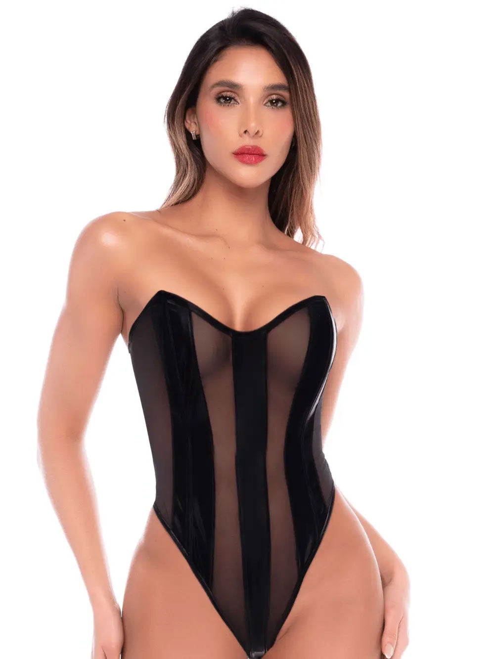 "Bodysuit Liquid Black Small/medium GE-2828BLKSM"