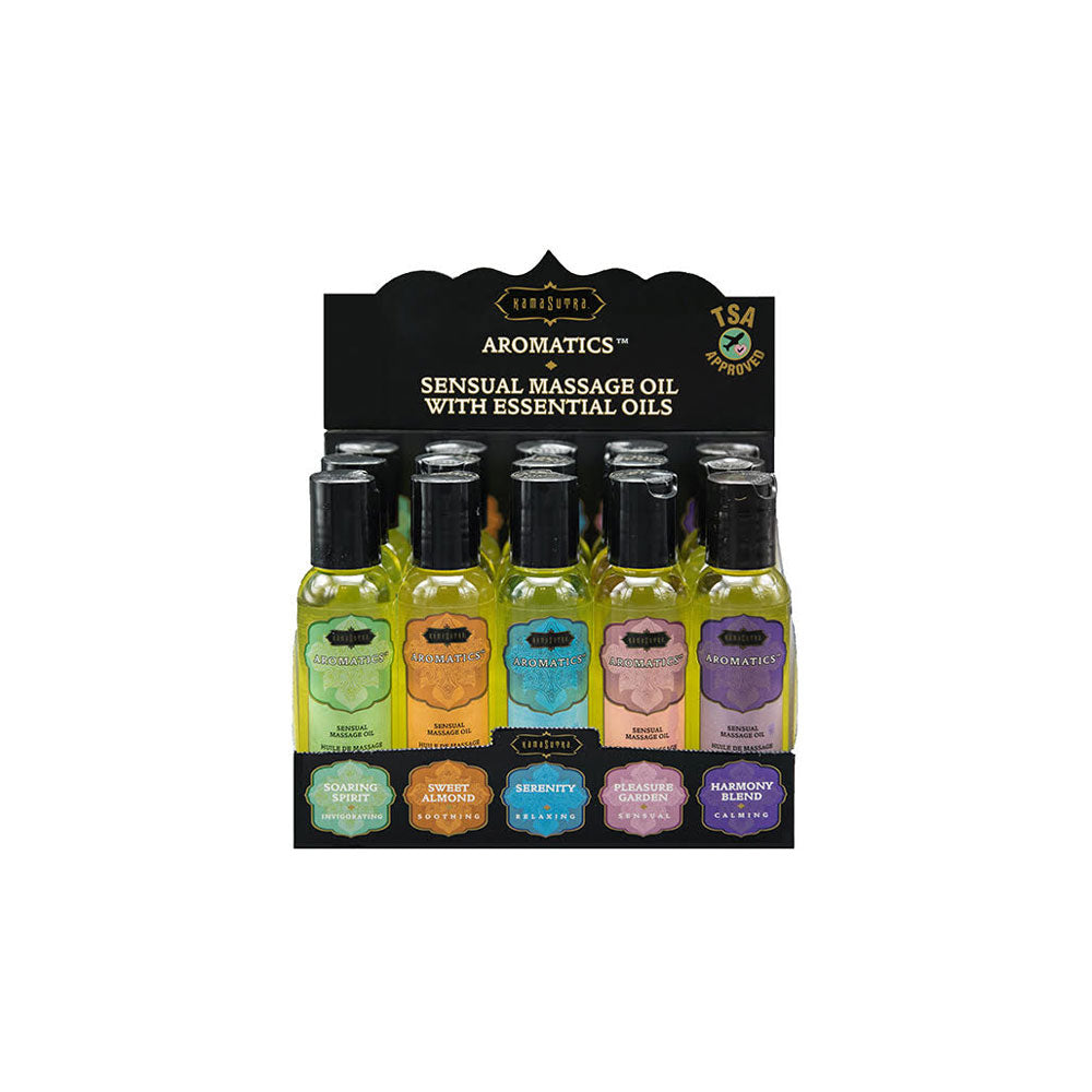 "Aromatic Massage Oil Pre- Pack Display - 15 Pieces KS12101"