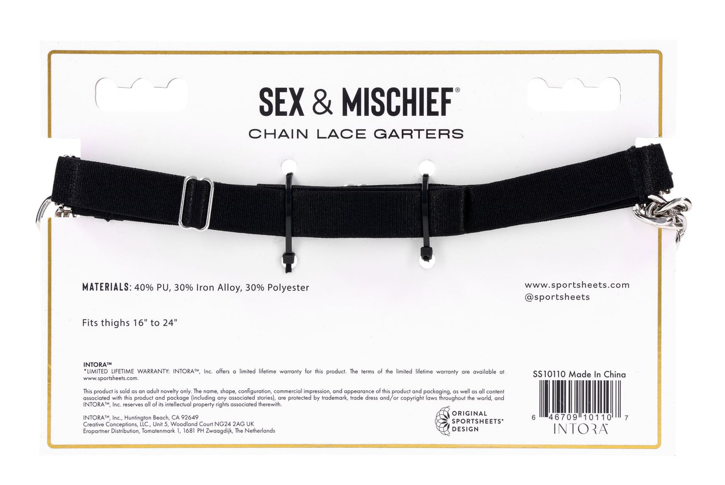 Chain Lace Garters
