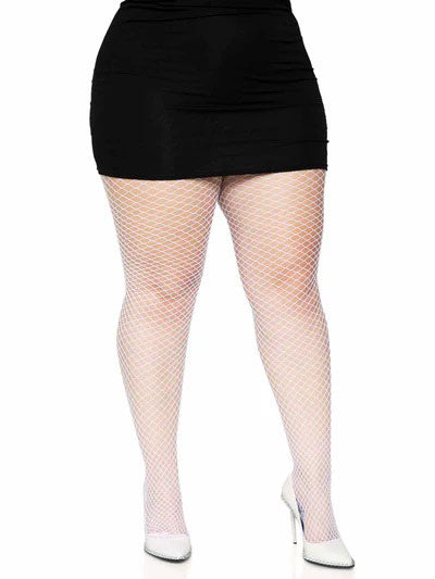 "Industrial Net Pantyhose 1x 2x White LA-9003XWHT"