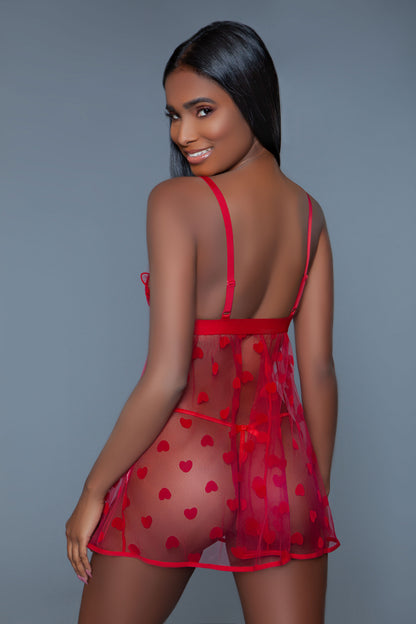 Valentina Slip - Small - Red