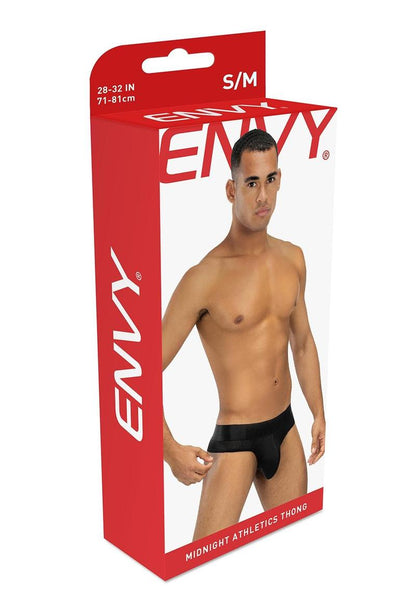 Envy Midnight Athletics Thong Black Small Medium