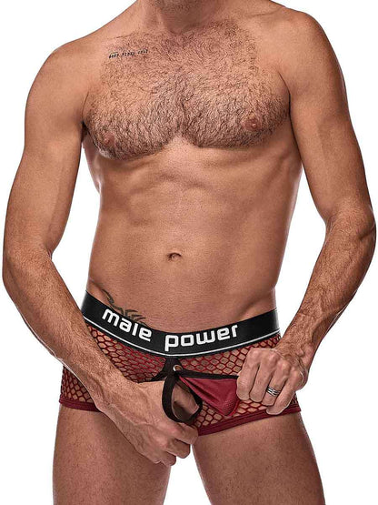 Cock Pit Net Mini Cock Ring Short - Medium -  Burgundy