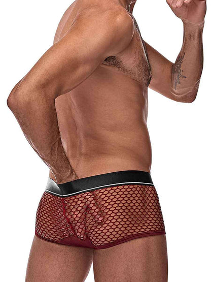 Cock Pit Net Mini Cock Ring Short - Medium -  Burgundy
