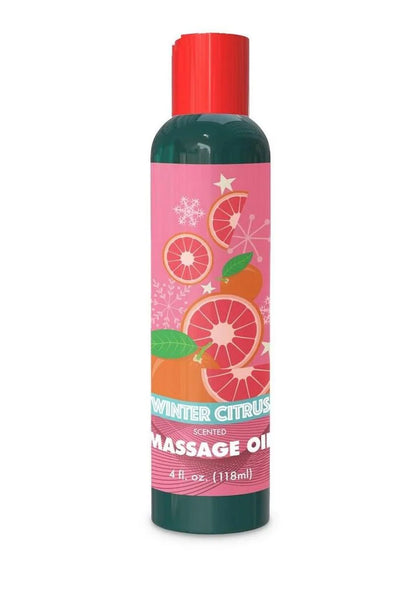 "Holiday Massage Oil, Winter Citrus, 4oz LG-BT.HOL.008"
