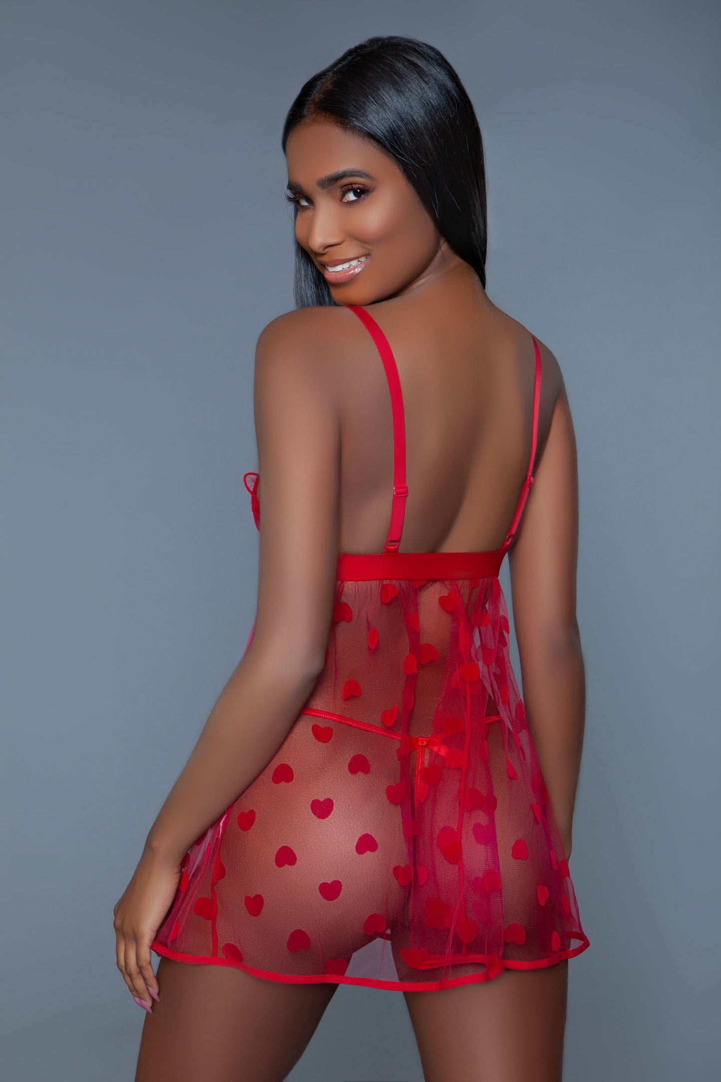 Valentina Slip - Medium - Red