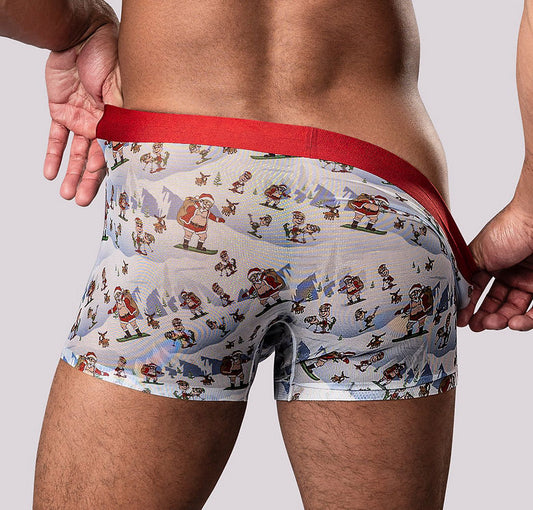 Christmas Trunks Seamless Sheer Short - Medium