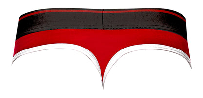 Retro Sport Panel Thong - S/ M - Red/ Black