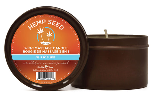 "3-in-1 Massage Candle - 6 Oz. -  Slip n' Slide EB-HSCS022C"