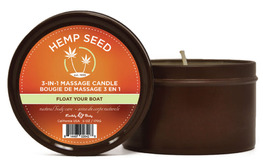 "3-in-1 Massage Candle - 6 Oz. - Float Your Boat EB-HSCS022B"