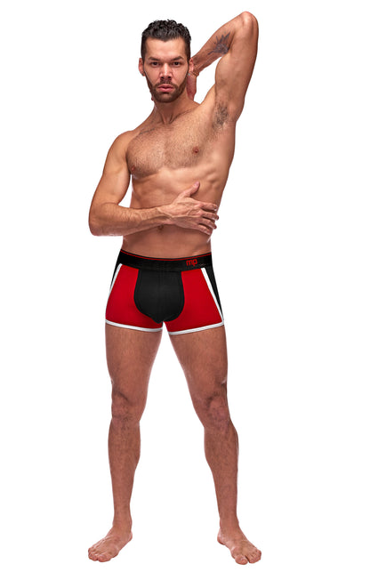 Retro Sport Panel Short - Large - Black/ Red