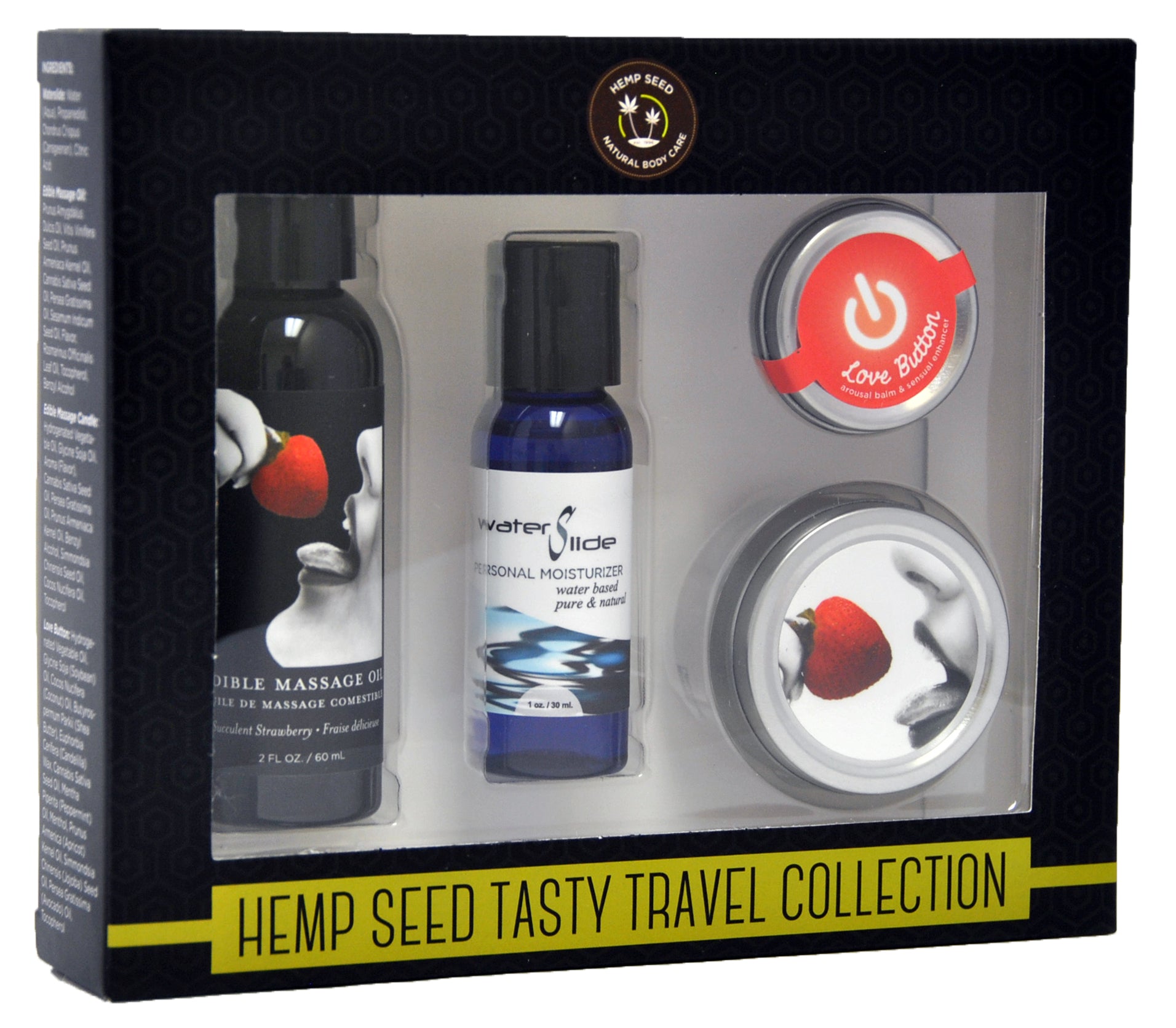 "Hemp Seed Tasty Travel Collection - Strawberry EB-HSTT003"