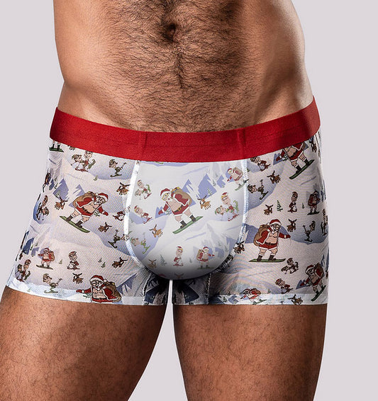 "Christmas Trunks Seamless Sheer Short - Small MP-SMS011XMSL"