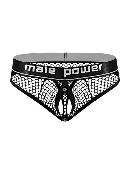 "Cock Pit Net Cock Ring Thong - L/ XL - Black MP-410260BKLX"