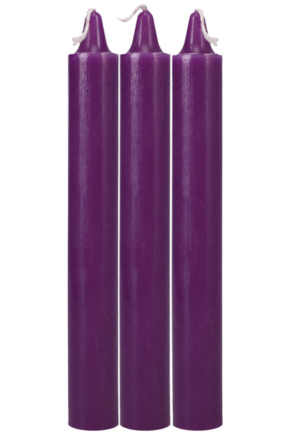 Japanese Drip Candles - 3 Pack - Purple