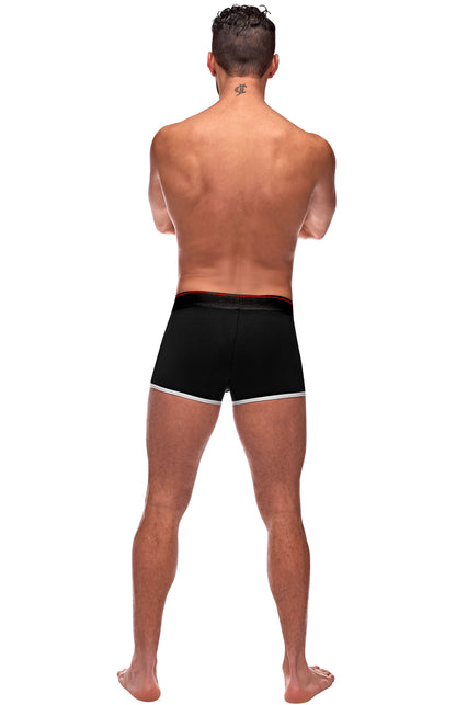 Retro Sport Panel Short - Large - Black/ Red