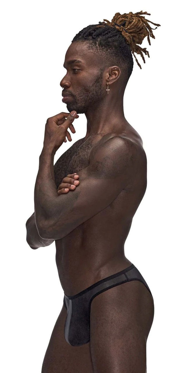 Landing Strip Bikini Brief - Small - Black